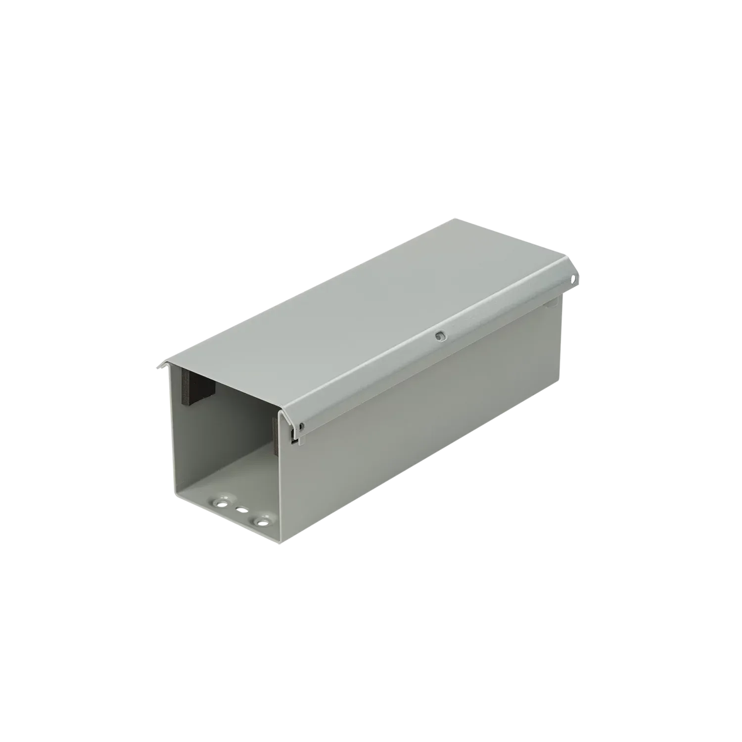 HOFFMAN F44T3R12 Lay In Wireway Straight Section, Type 3R, 4 x 4 x 12 Inch Size, Gray, Steel | CH8KNN