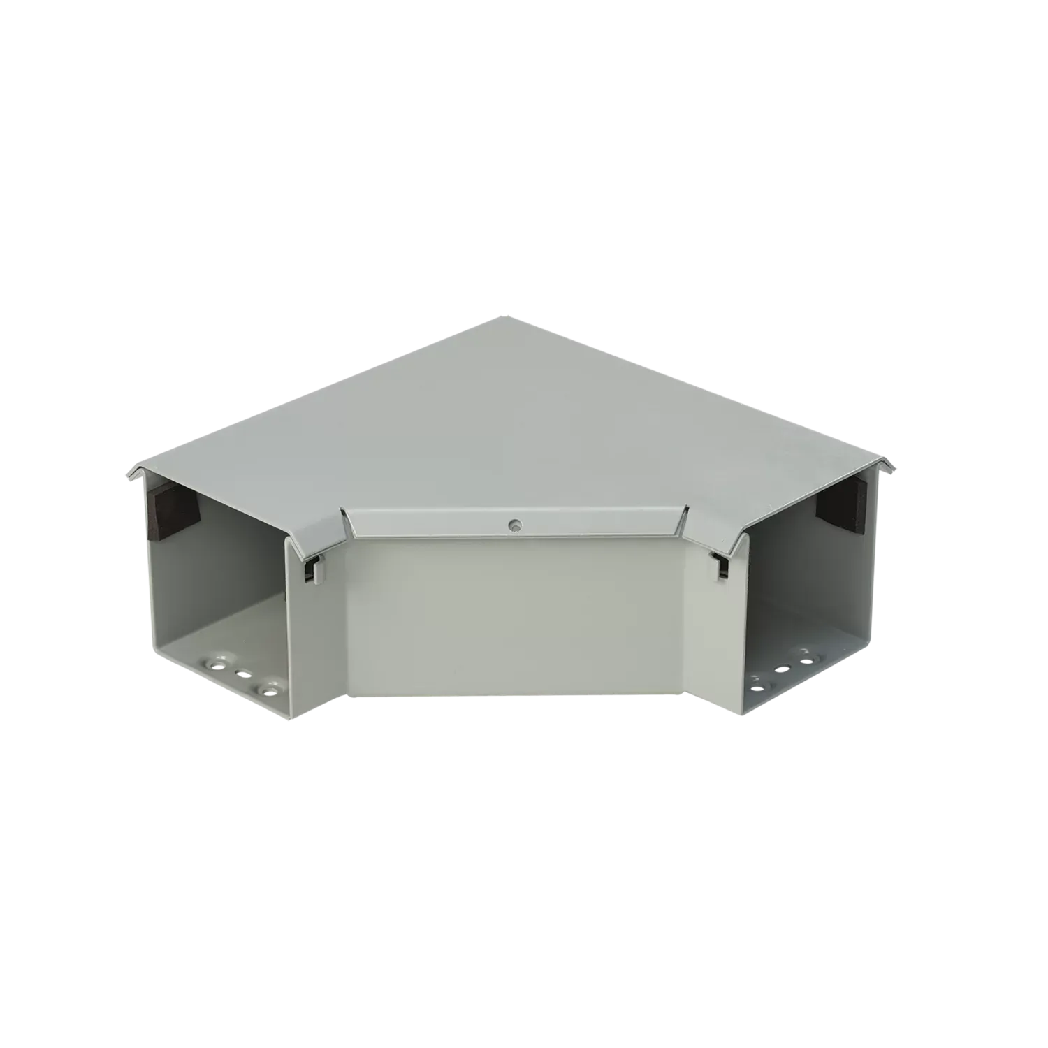 HOFFMAN F44T3R90E Wireway, 90 Deg. Elbow, Fits 4 x 4 Inch Size, Gray, Steel | CH8KNT