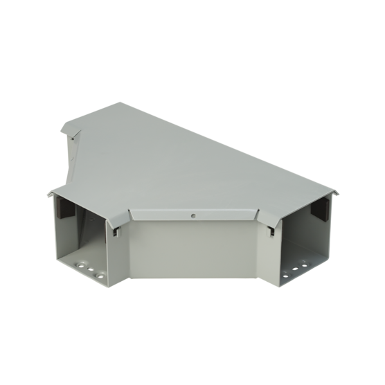 HOFFMAN F66T3RT Flush Tee, 90 Deg., Fits 6 x 6 Inch Size, Gray, Steel | CH8KVW