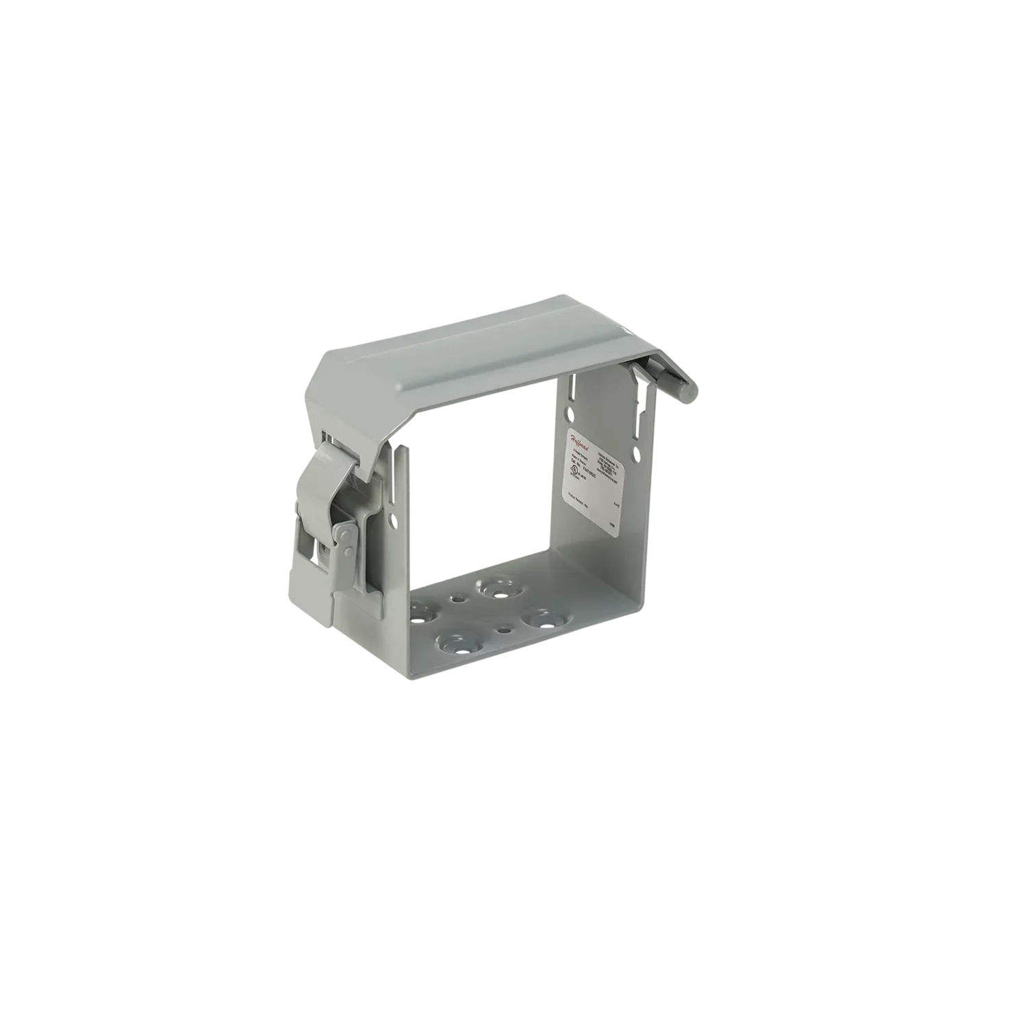 HOFFMAN F44T3RUC U-Connector, Fits 4 x 4 Inch Size, Gray, Steel | CH8KNZ