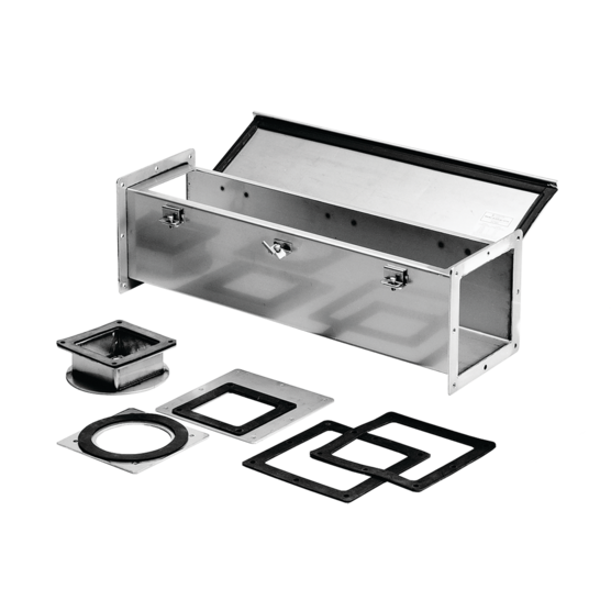 HOFFMAN F66W120SS Feed Through Straight Section, Type 4X, 6 x 6 x 120 Inch Size, 304 SS | CH8KWF