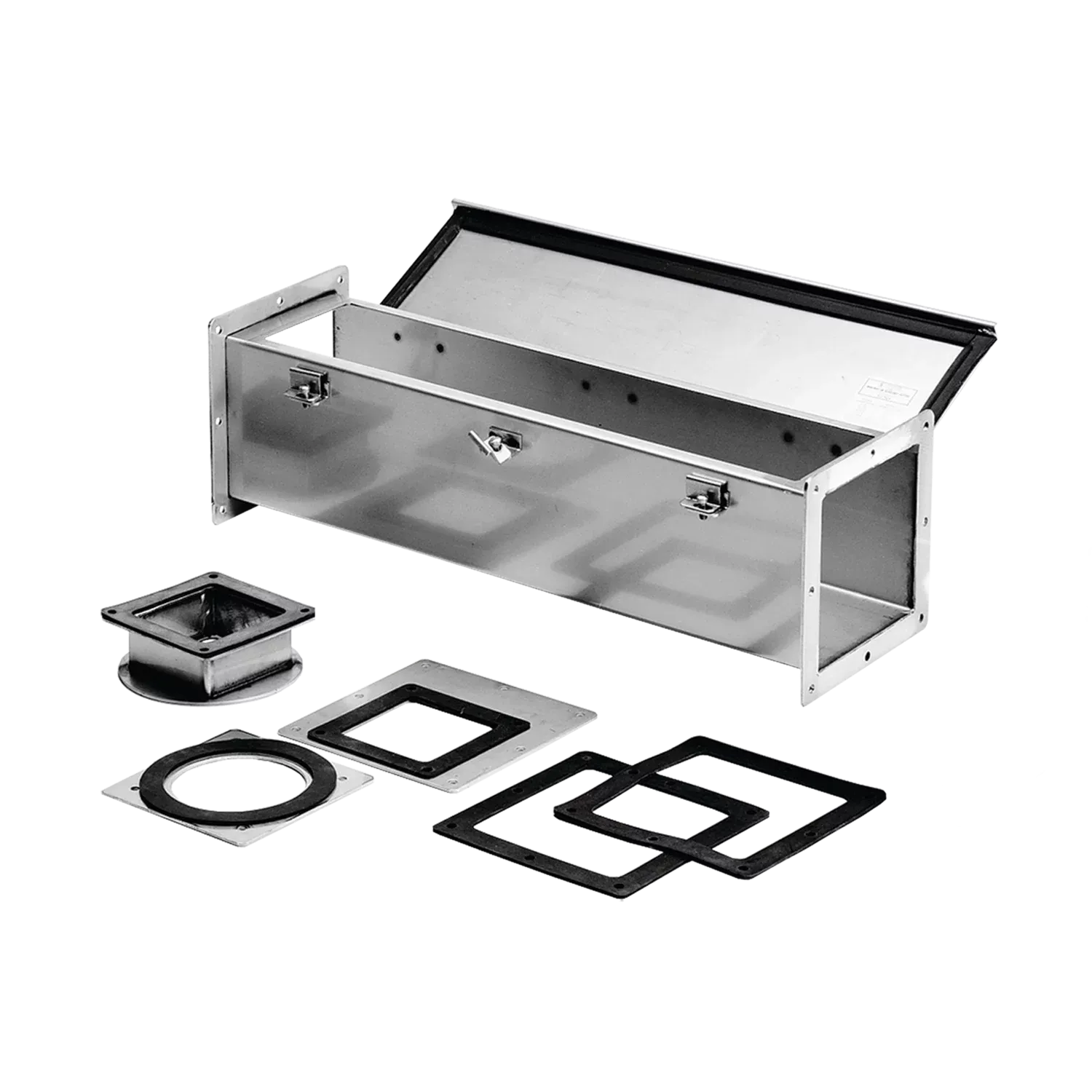 HOFFMAN F44W120SS Feed Through Straight Section, Type 4X, 4 x 4 x 120 Inch Size, 304 SS | CH8KPG