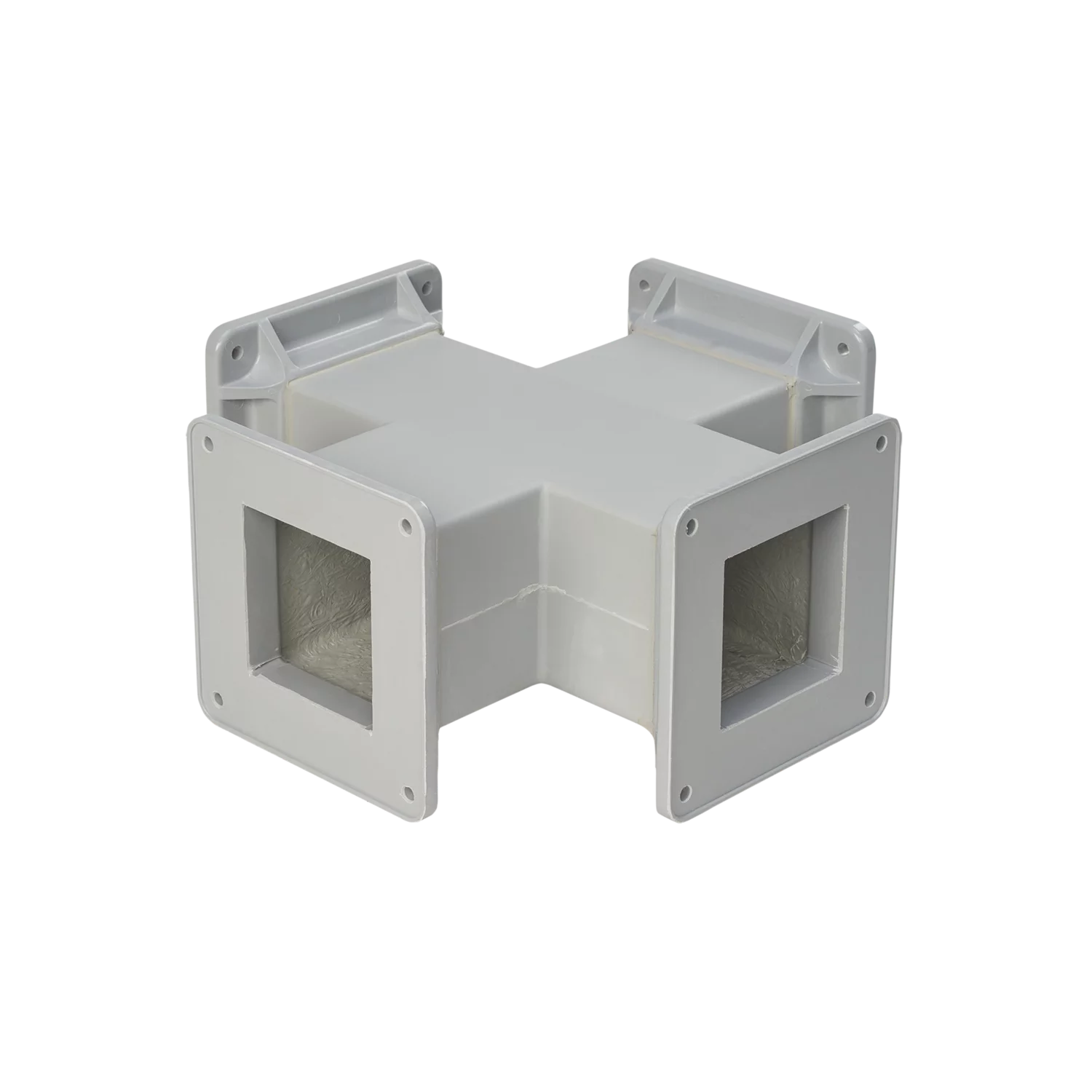 HOFFMAN F44WCFG Cross Fitting, 4 x 4 Inch Size, Fiberglass | CH8KQC