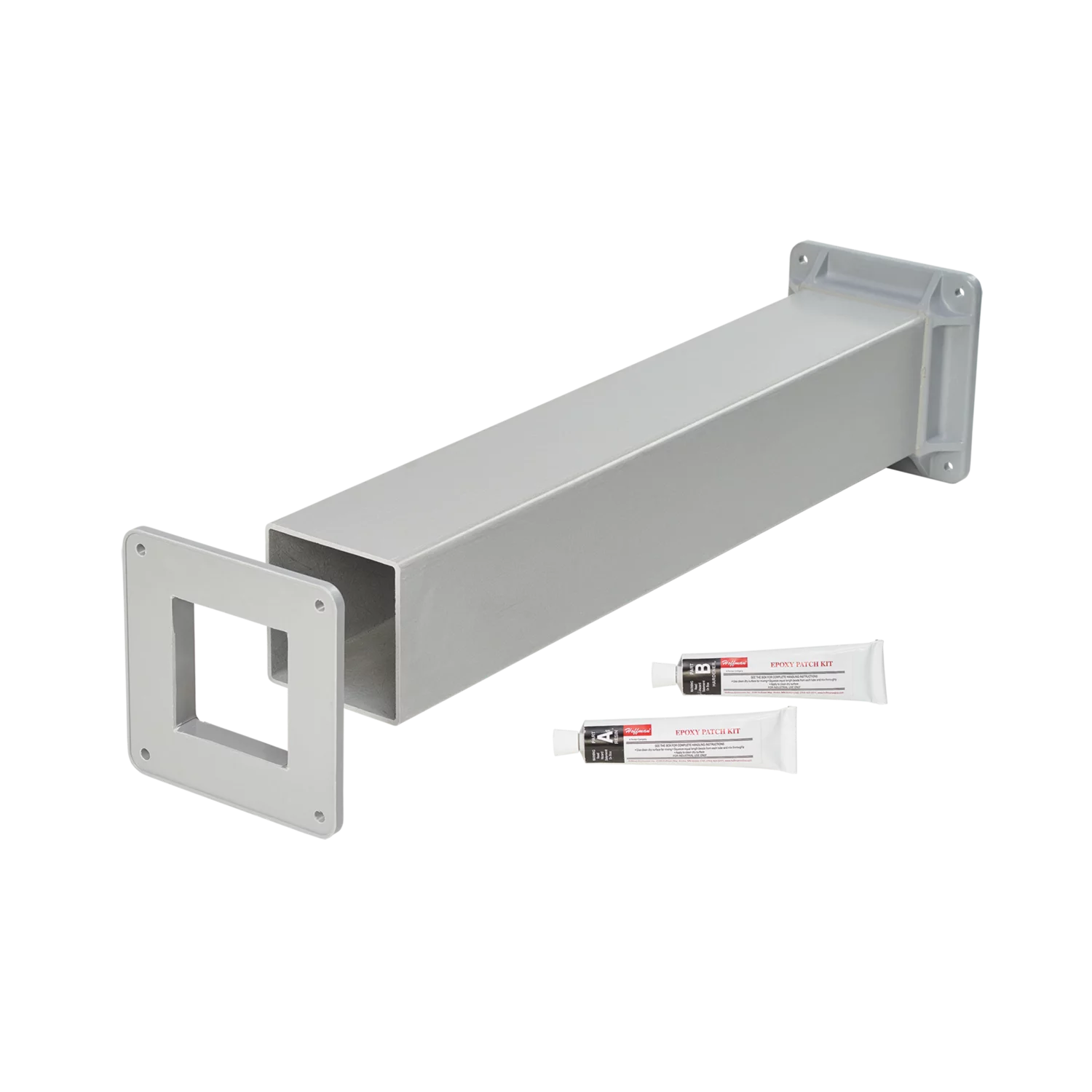 HOFFMAN F44WXFG Cut Off Fitting, 4 x 4 Inch Size, Fiberglass | CH8KQY