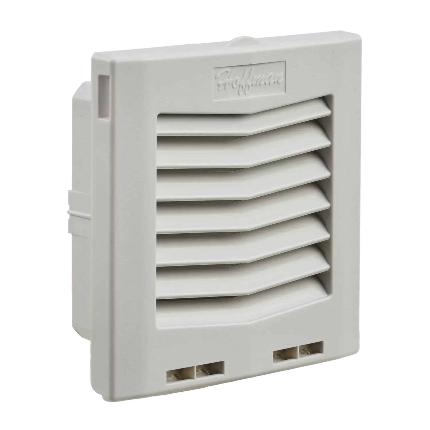 HOFFMAN HG0500404 Filter Fan Exhaust Grille, 5 Inch Size, Light Gray | CH8MBY