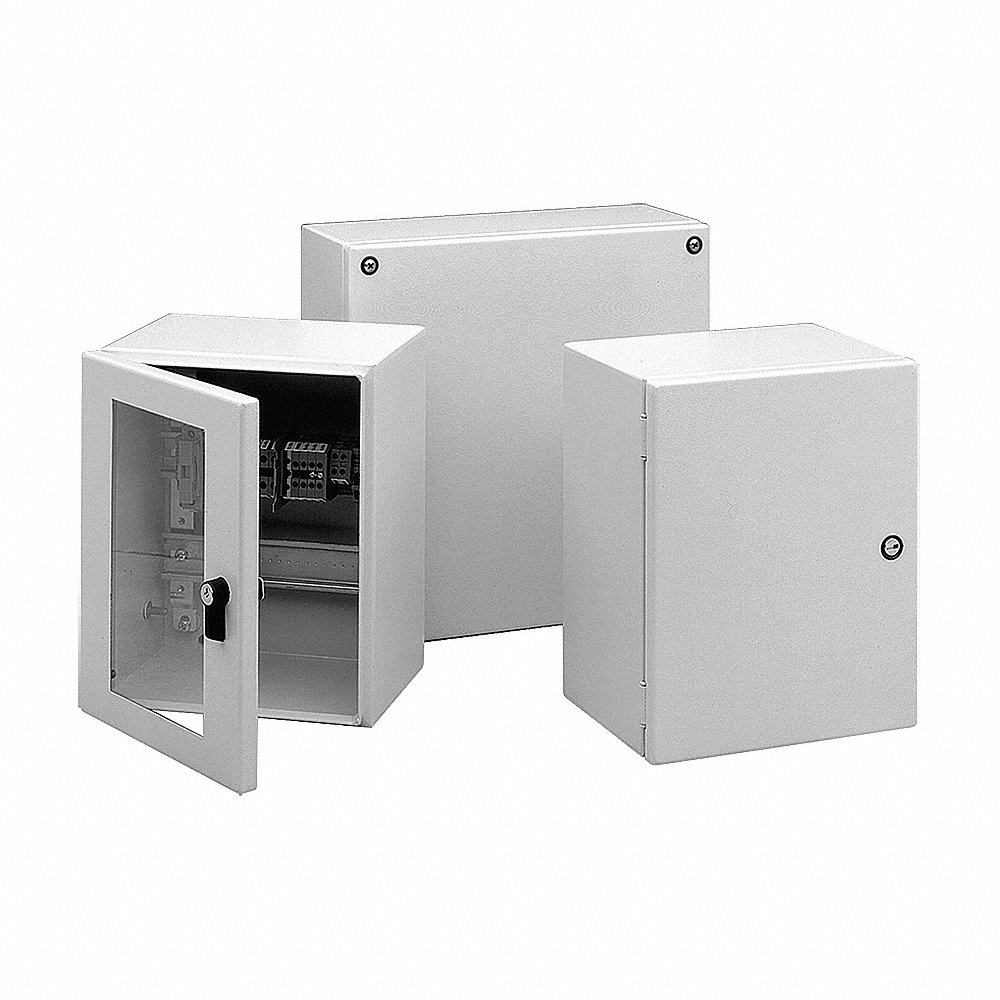 HOFFMAN LHC353020 Metallic Enclosure 13.78 Inch Height x 11.81 Inch Width x 7.87 Inch Depth | AG2QRH 32FE86