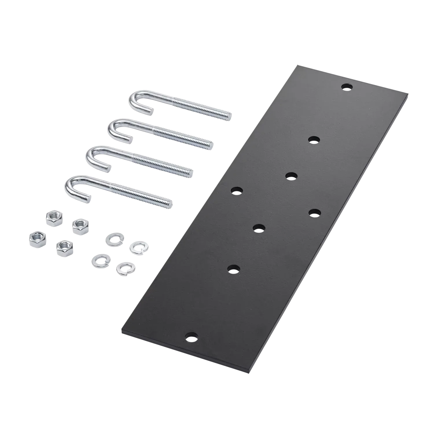 HOFFMAN LRRMPBLK Rack To Runway Mounting Plate Kit, Fits 6 And 12 Inch Size, Black, Steel | CH8MVV