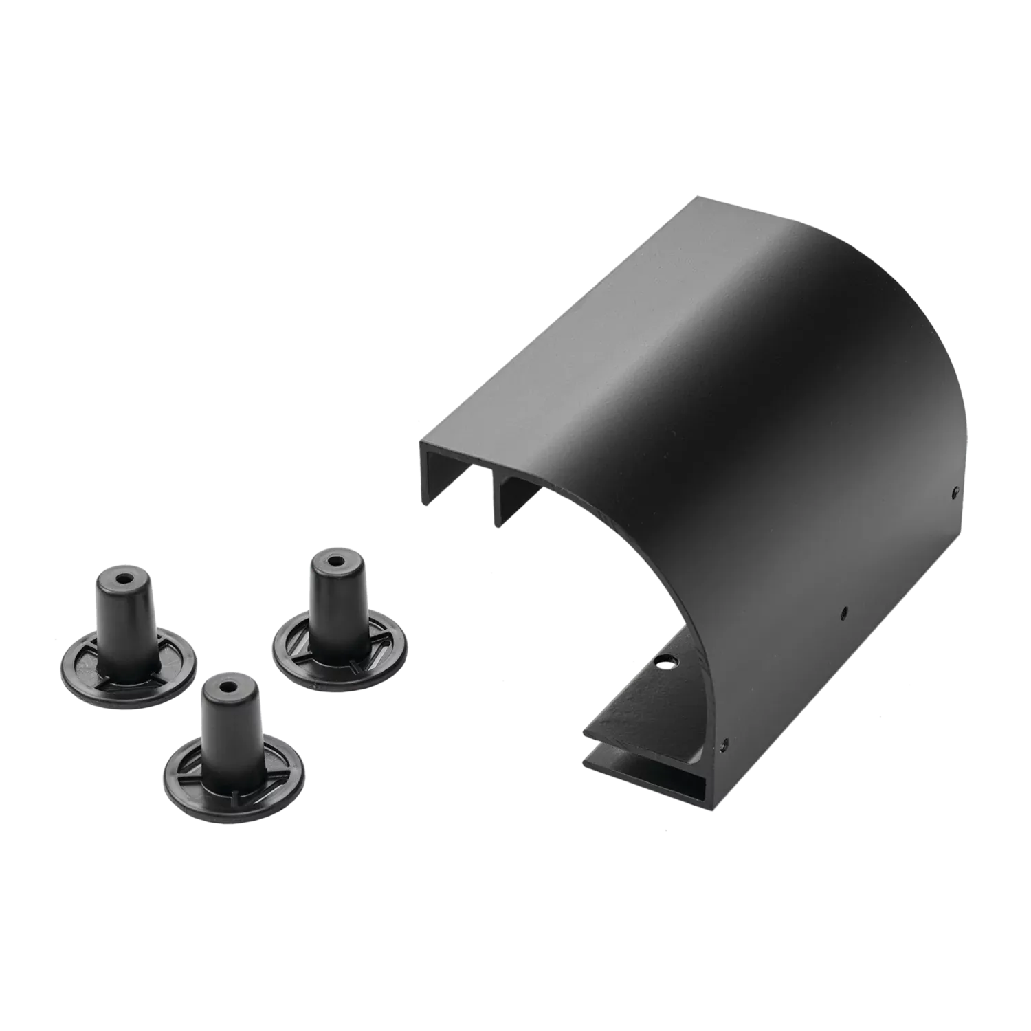HOFFMAN LSRDBLK Stringer Radius Drop Kit, Black, Aluminium | CH8MXW
