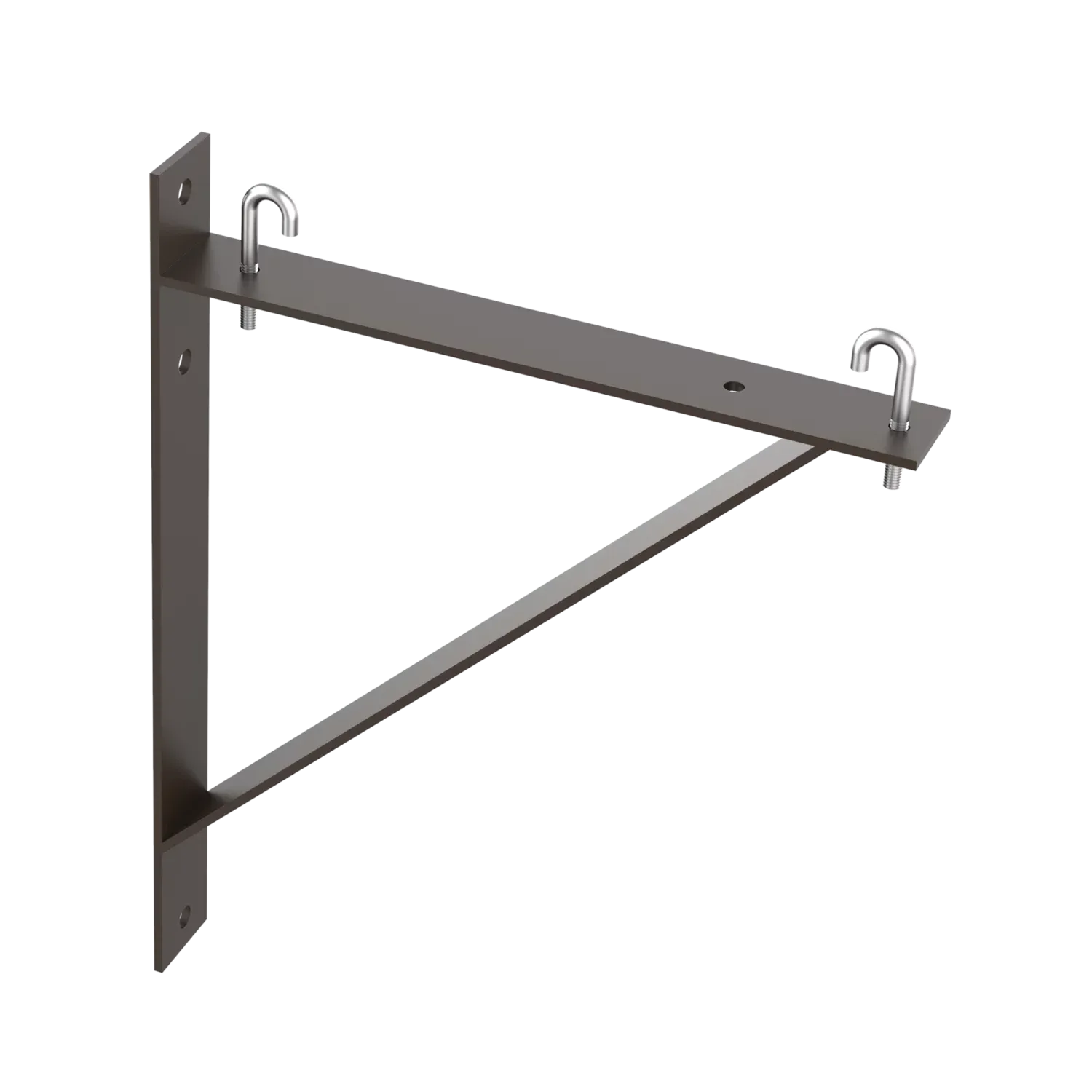HOFFMAN LTSB12BLK Triangle Support Bracket Kit, Fits 6 and 12 Inch Rack, Black, Steel | CH8MYW