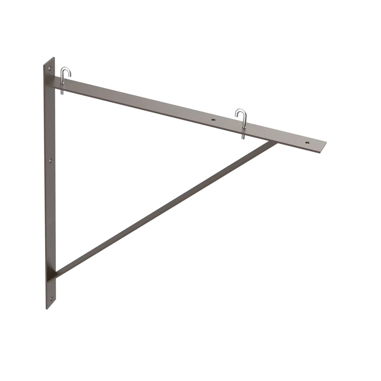 HOFFMAN LTSB151824BLK Triangle Support Bracket Kit, Fits 15, 18 And 24 Inch Cable Runway, Black, Steel | CH8MZA