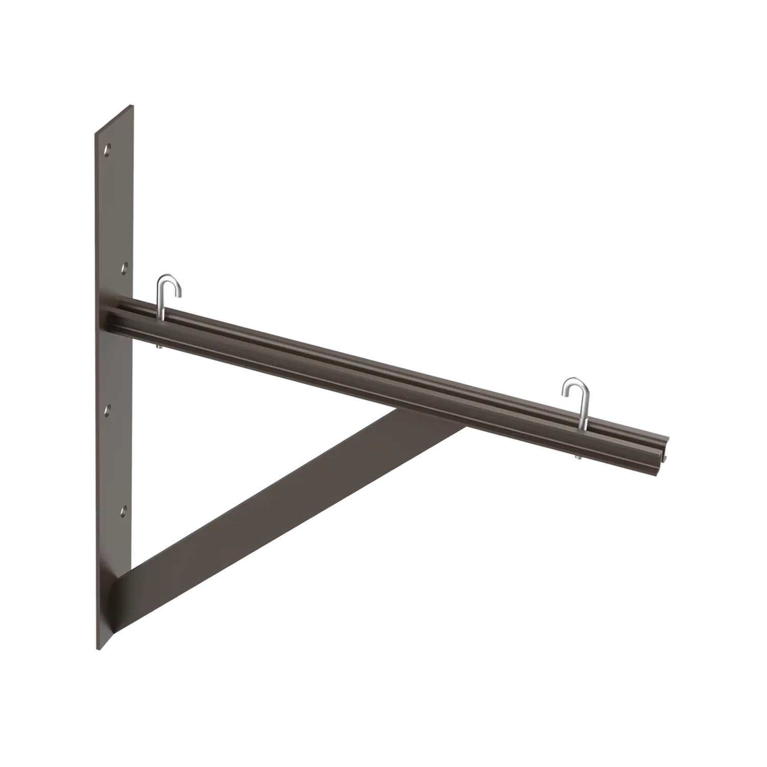 HOFFMAN LTSB18BLK Triangle Support Bracket Kit, Fits 12 And 18 Inch Cable Runway, Black, Steel | CH8MZC