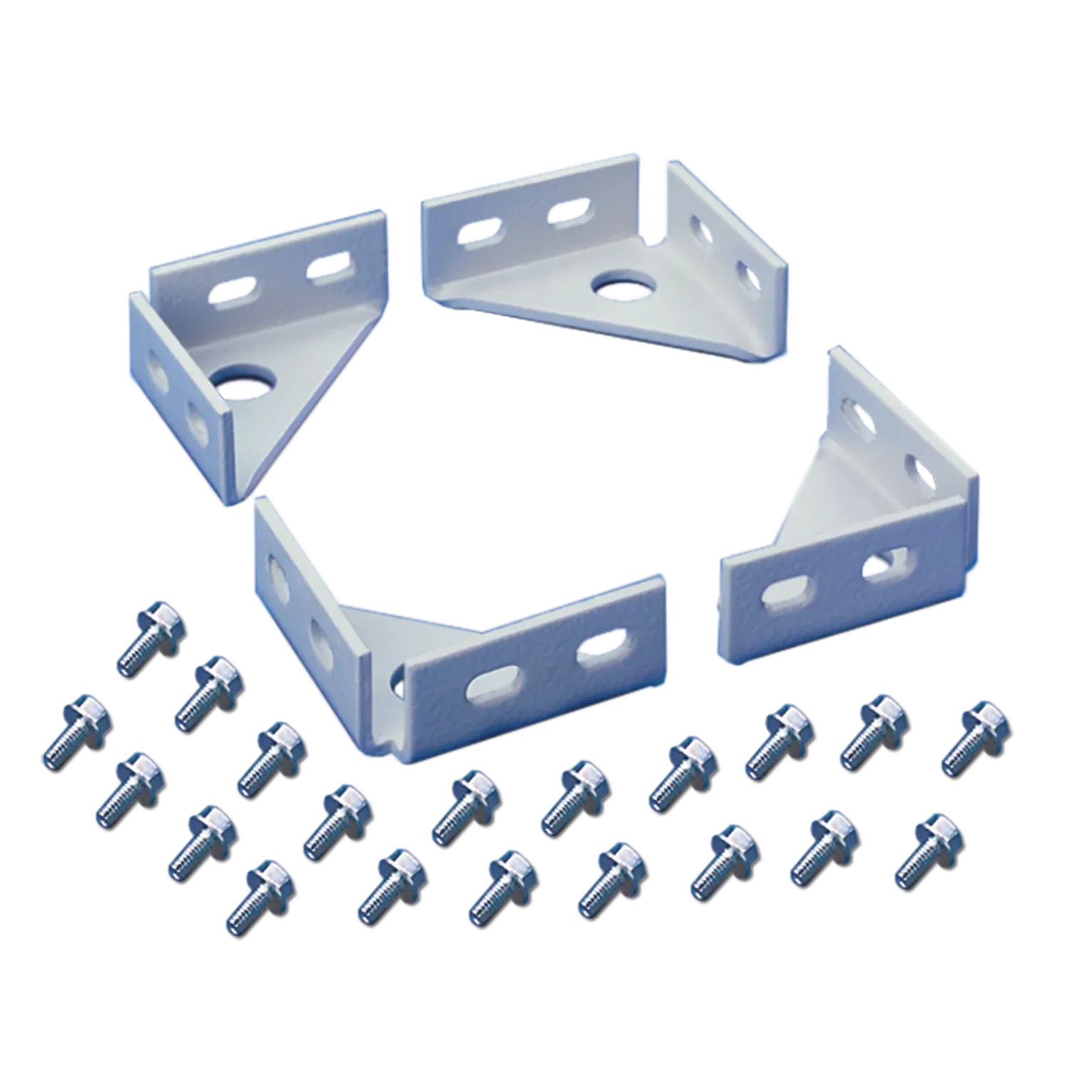 HOFFMAN PFBK Frame Floor Mounting Bracket, Gray, Steel | CH8VDP