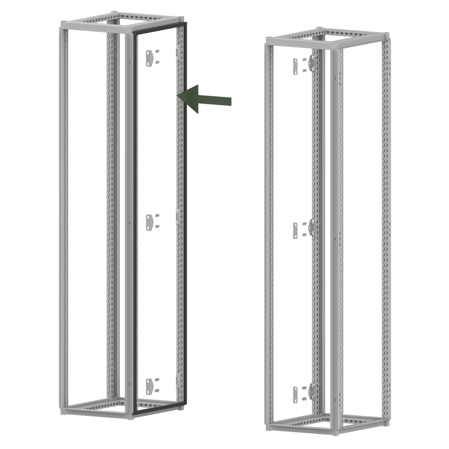 HOFFMAN P2AJ Frame Joining Kit, Black, Rubber | CH8NVM