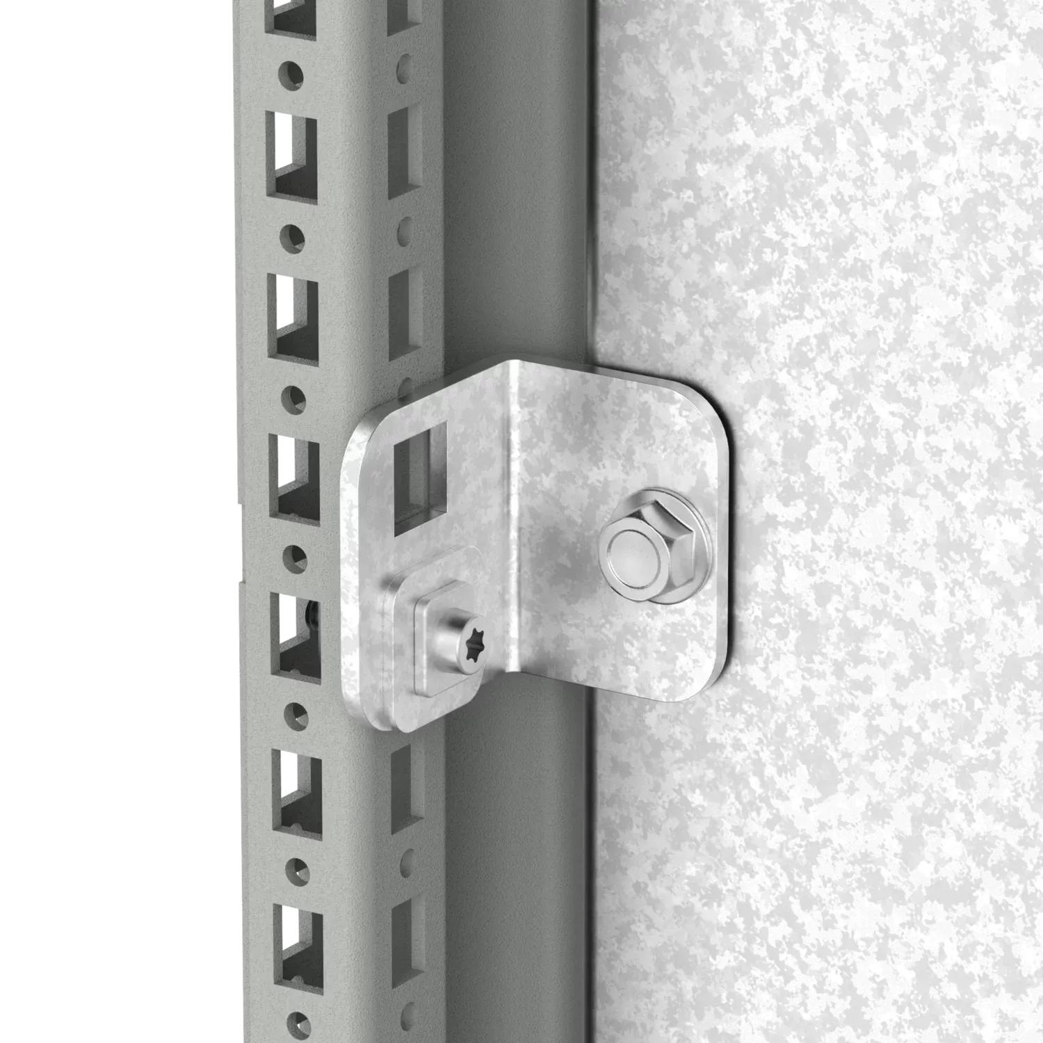 HOFFMAN P2APSB Panel Support Bracket, 1.77 x 1.97 x 1.57 Inch Size, Conductive, Steel | CH8NXF