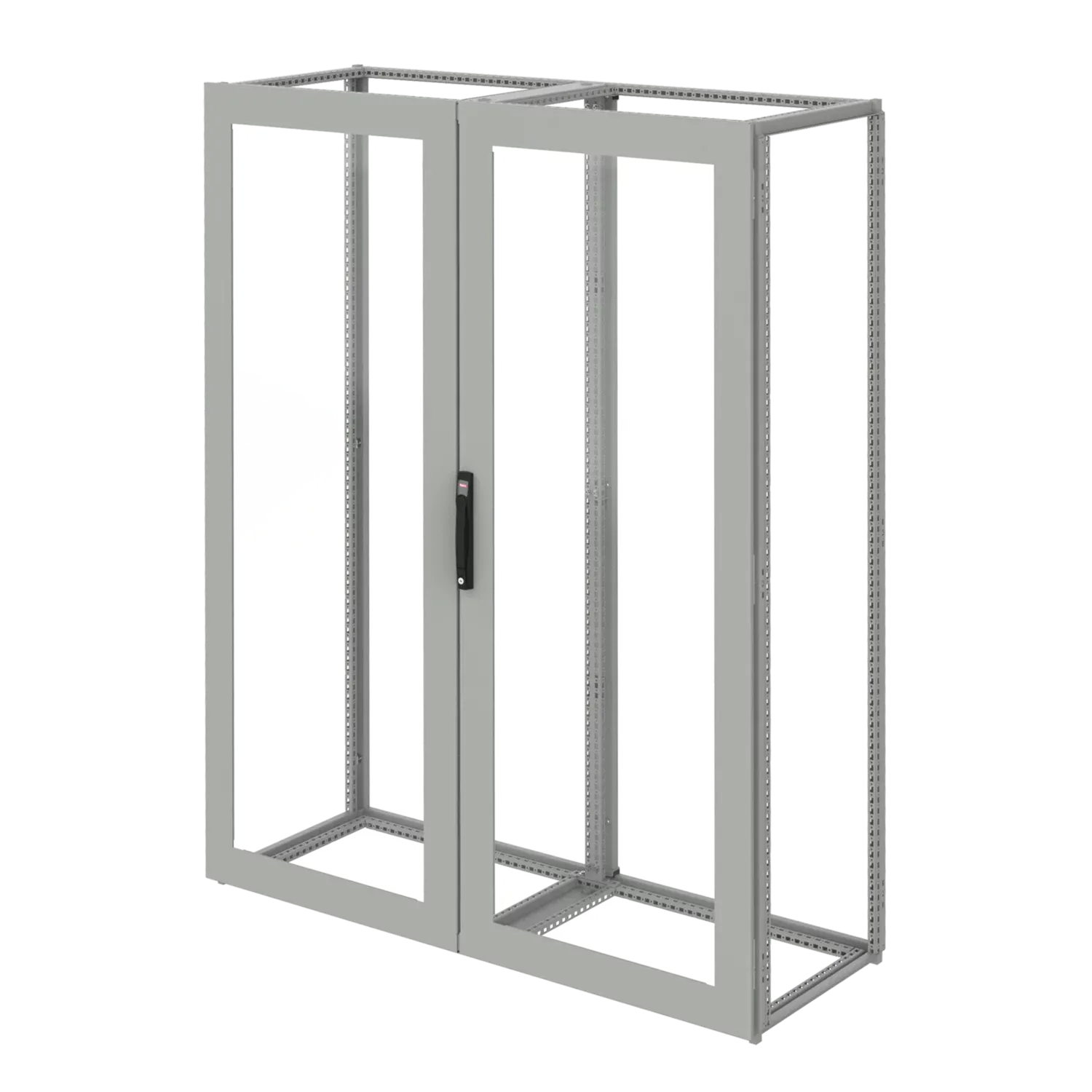 HOFFMAN P2DWO1012 Window Overlapping Double Door, Fits 1000 x 1200mm Size, Aluminium, Polycarbonate | CH8QCA