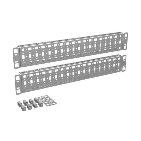 HOFFMAN P2G1RT7 Grid Strap, 1 Row, Tab Mounted, Fits 700mm Depth Frame, Steel | CH8QMQ