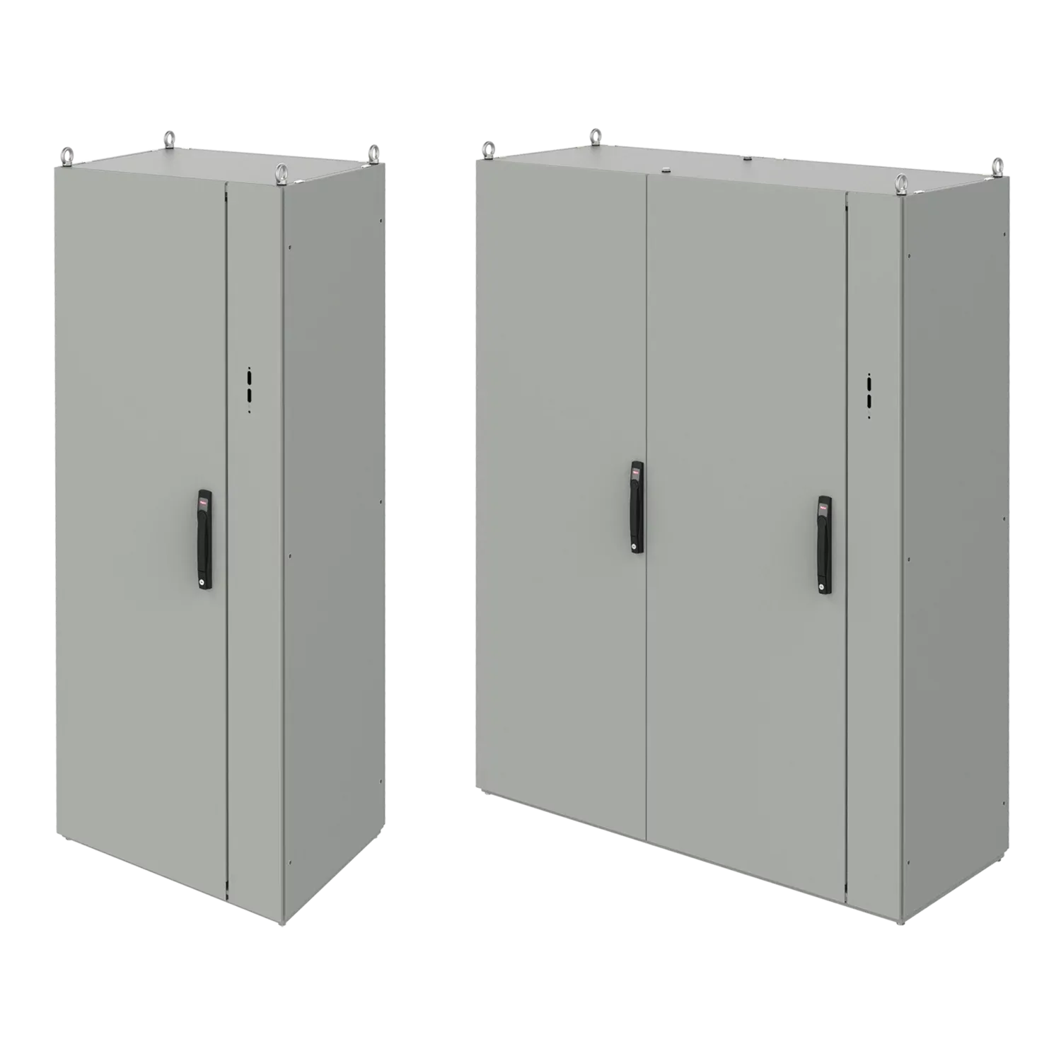 HOFFMAN P2KDL22184 Disconnect Enclosure, Type 12, Left Hand, 2 Doors, 2200 x 1800 x 400mm Size | CH8QXC