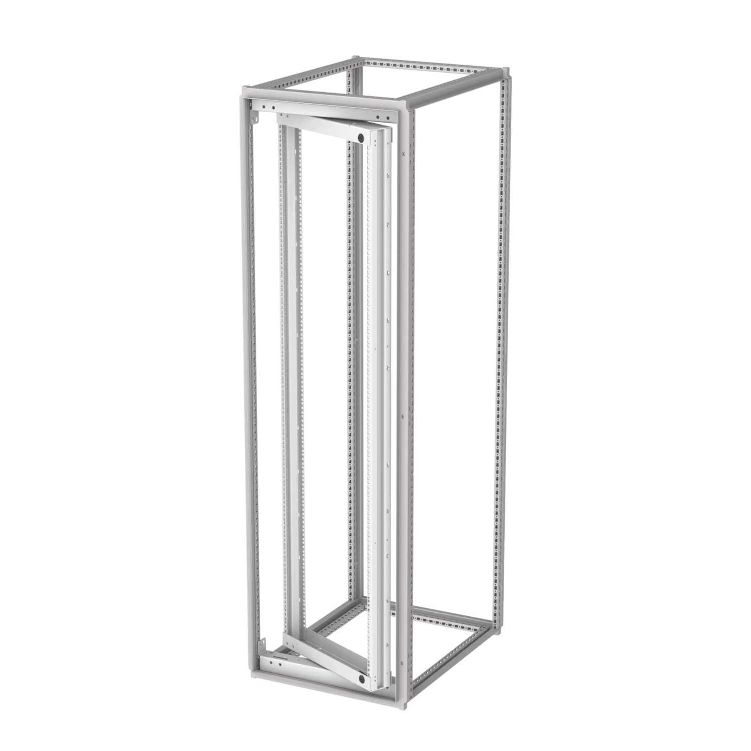 HOFFMAN P2RSFH146 Swing Out Rack Frame, Heavy Duty, Fits 1400 x 600mm Size, Light Gray, Steel | CH8TYB
