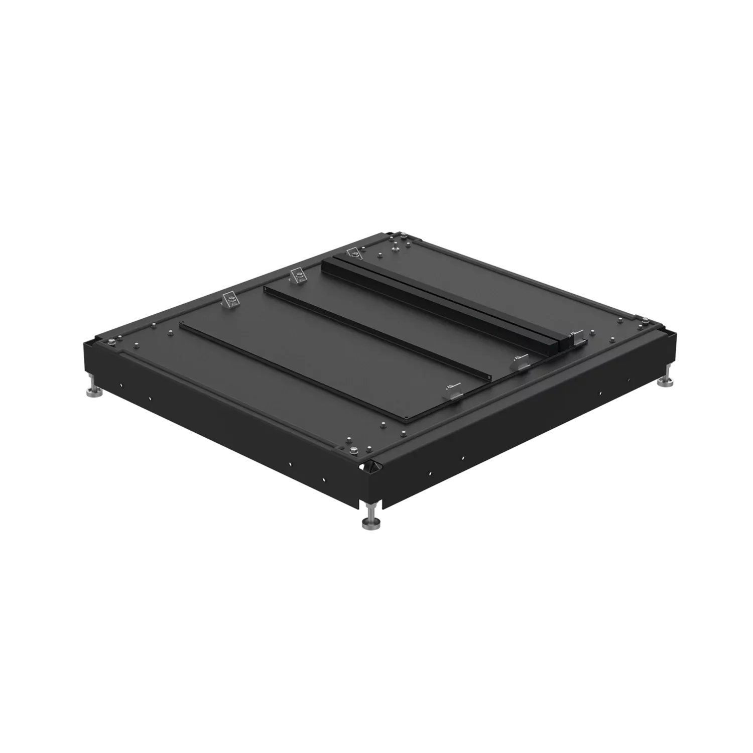 HOFFMAN PBMG78B Mobile Base, 700 x 800mm Size, Black, Steel | CH8UHU