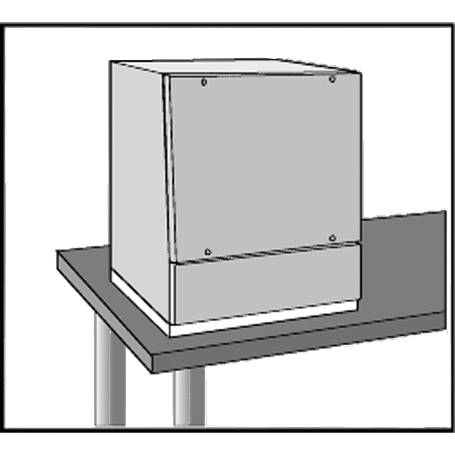 HOFFMAN PBS66 Bases, 600 x 600mm Size, Gray, Steel | CH8UHX