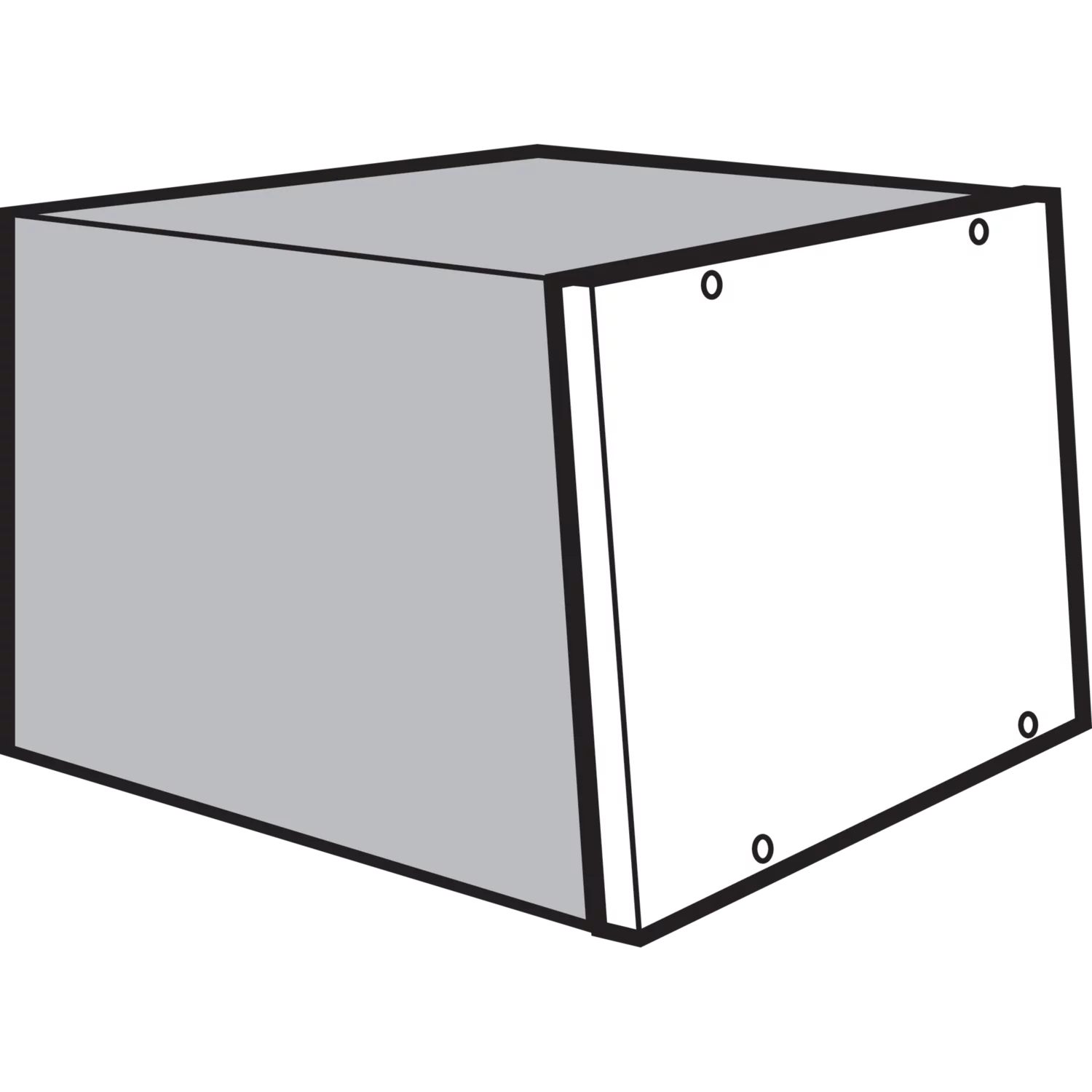 HOFFMAN PCS512F Upper Front Cover, Fits 500 x 1200mm Size, Gray, Steel | CH8UNH