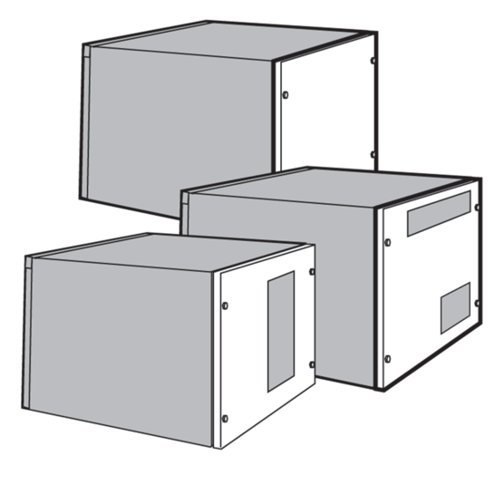 HOFFMAN PCS5A6R Rear Cover, Sloped Front HMI, Fits 500 x 600mm Size, Light Gray, Steel | CH8UNP