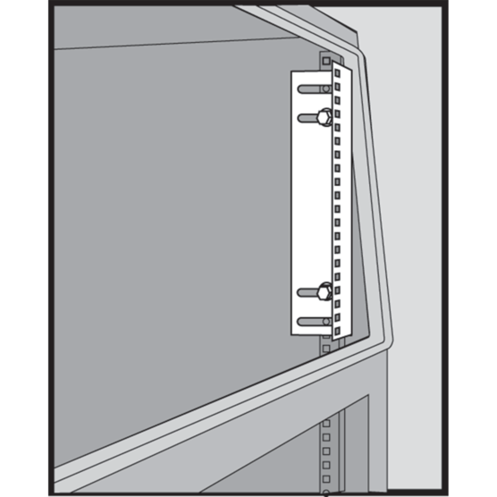 HOFFMAN PRA7TH Rack Angle, Steel, 7Pk | CH8TPB
