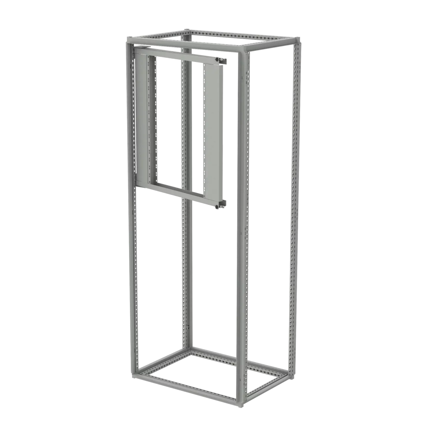HOFFMAN PSF6 Partial Swing Out Rack Frame, Fits 600mm Width, Gray, Steel | CH8TUG