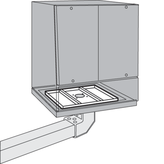 HOFFMAN PTS66 Support Bracket, Fits 600mm Width, Aluminium | CH8WDG