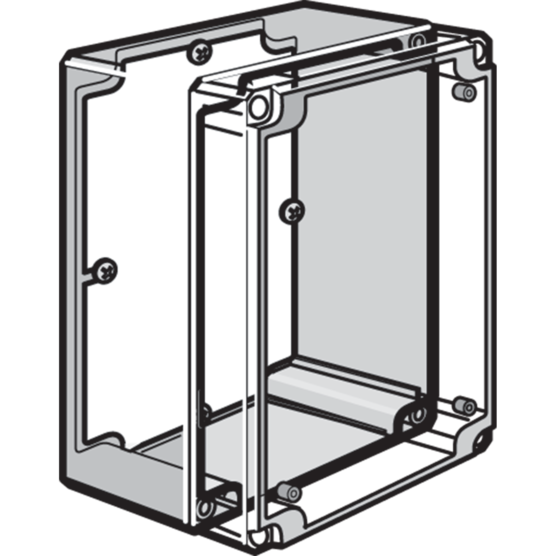 HOFFMAN Q168PD Panel, Fits 160 x 80mm Size, Steel | CH8WKF