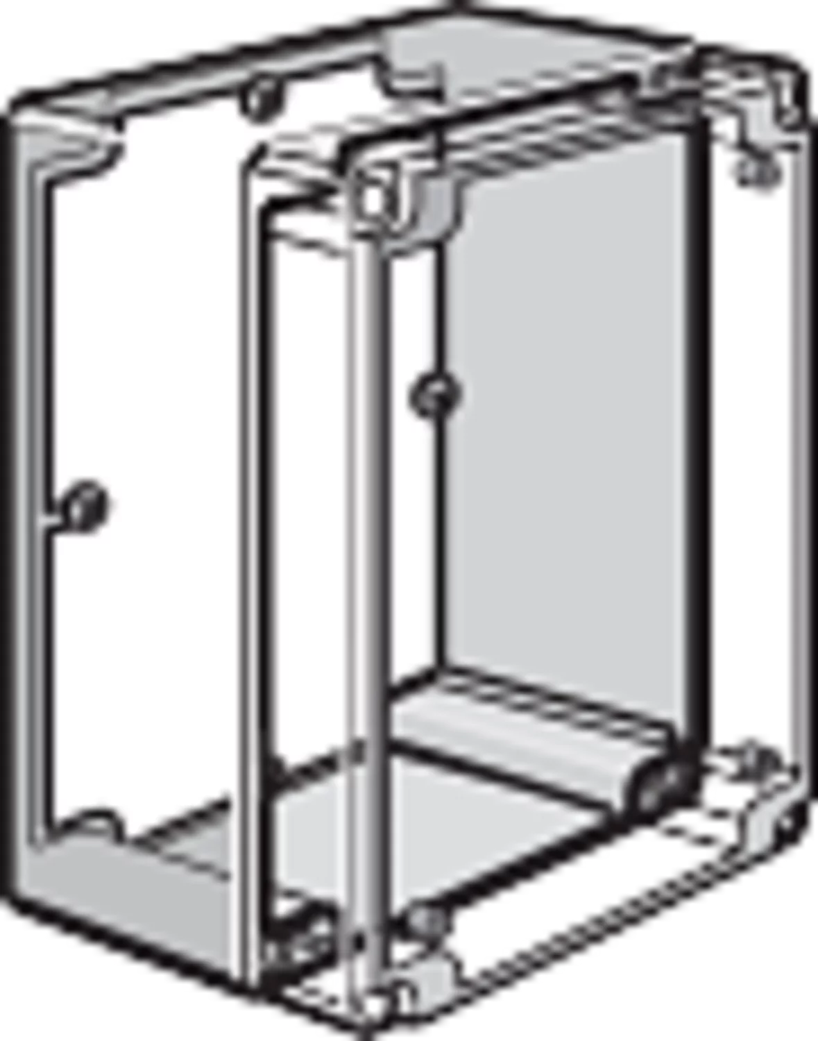 HOFFMAN Q1212PD Panel, Fits 122 x 120mm Size, Steel | CH8WGV