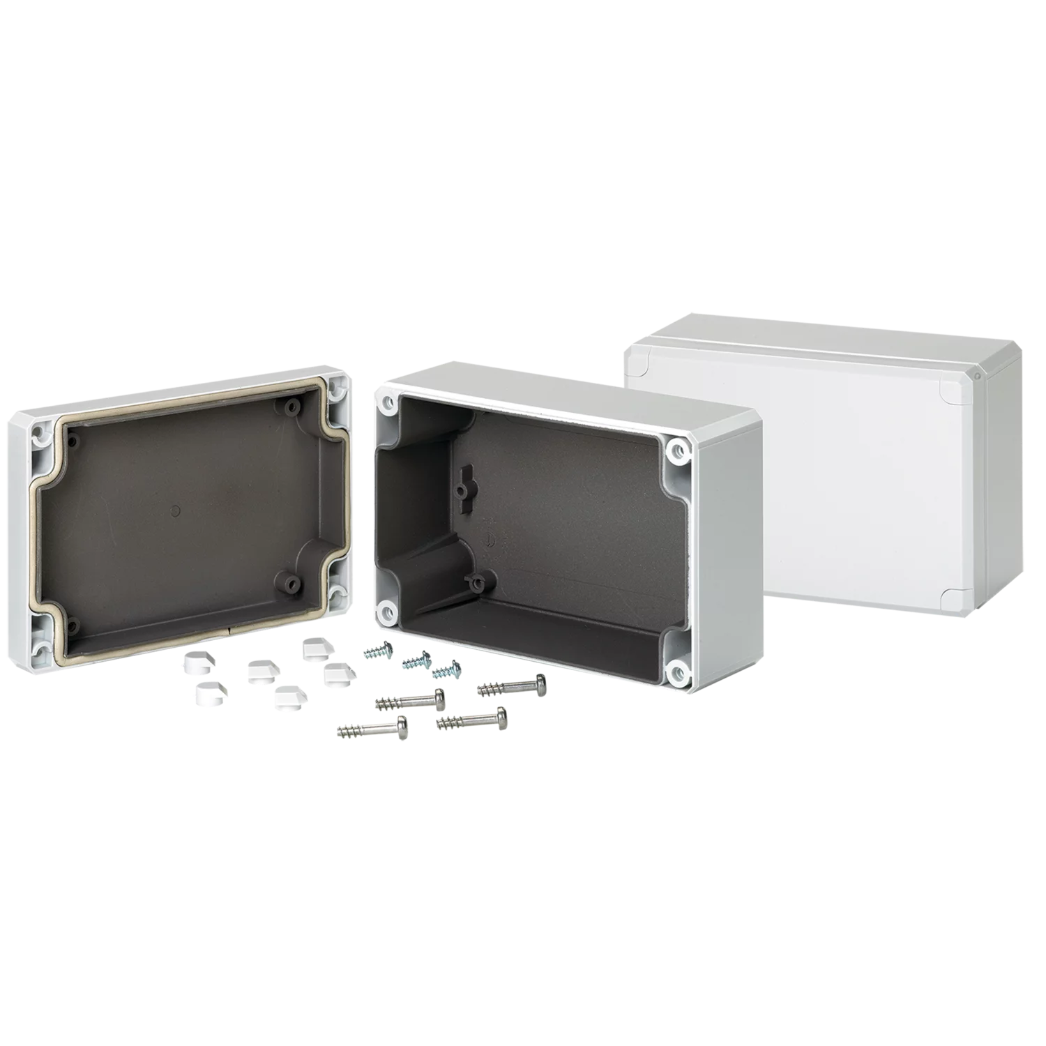 HOFFMAN Q1286PCEMC EMC Enclosure, Type 4X, 120 x 80 x 55mm Size, Polycarbonate | CH8WHA