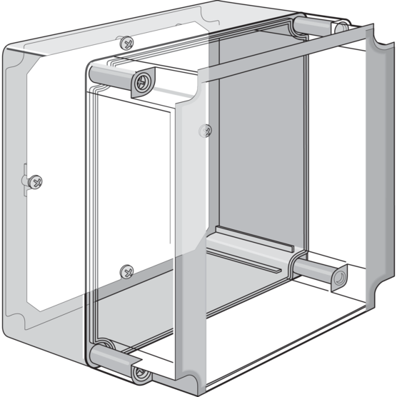 HOFFMAN Q1313PE Panel, Fits 125 x 125mm Size, Steel | CH8WHY