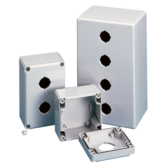 HOFFMAN Q3PBPCDM Enclosure, 3 x 22.5 Inch Size, Gray, Polycarbonate | CH8WQX