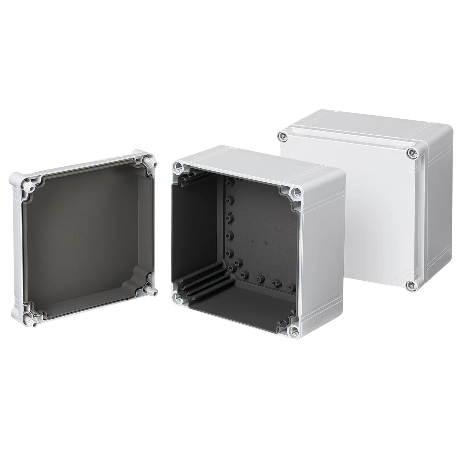 HOFFMAN Q202013PCEMC Enclosure, EMC, 200 x 200 x 123mm Size, Polycarbonate | CH8WMN