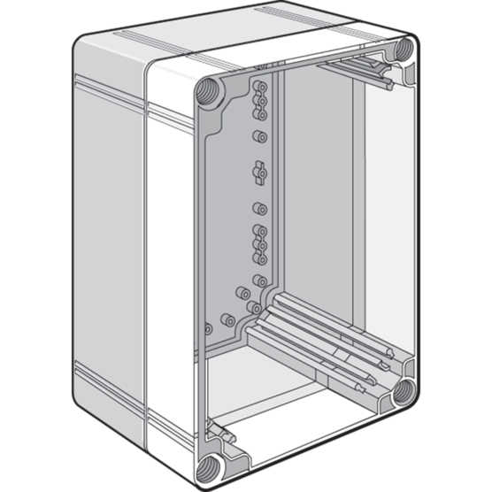 HOFFMAN Q4020EXTI Extension Ring, Fits 400 x 200mm Size, Polycarbonate | CH8WRM