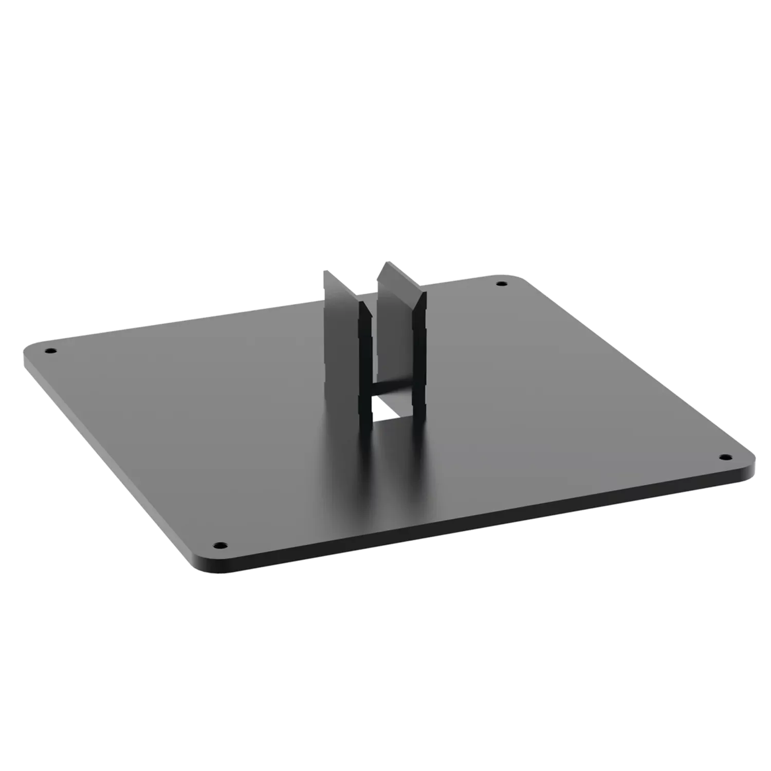 HOFFMAN S2MPBS Pedestal Base, 15.83 x 15.83 x 4.41, Black, Steel | CH8XFG