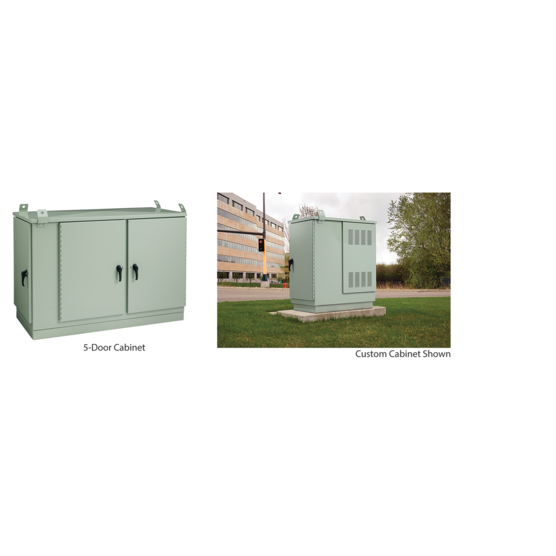 HOFFMAN T507030PM5 DSL Cabinet, Pad Mounted, 48.50 x 73.54 x 30 Inch Size, Light Gray, Aluminium | CH8XPY