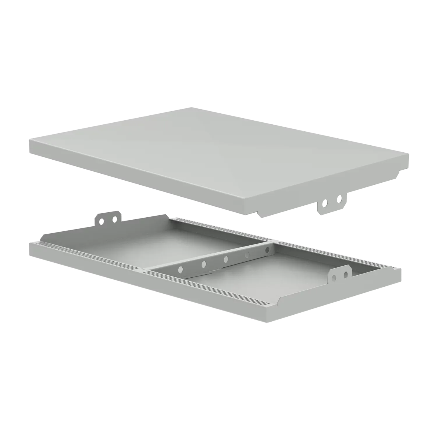 HOFFMAN TSS3020 Top Solar Shield, 1.73 x 30.20 x 21.26 Inch Size, Light Gray, Aluminium | CH8XUZ