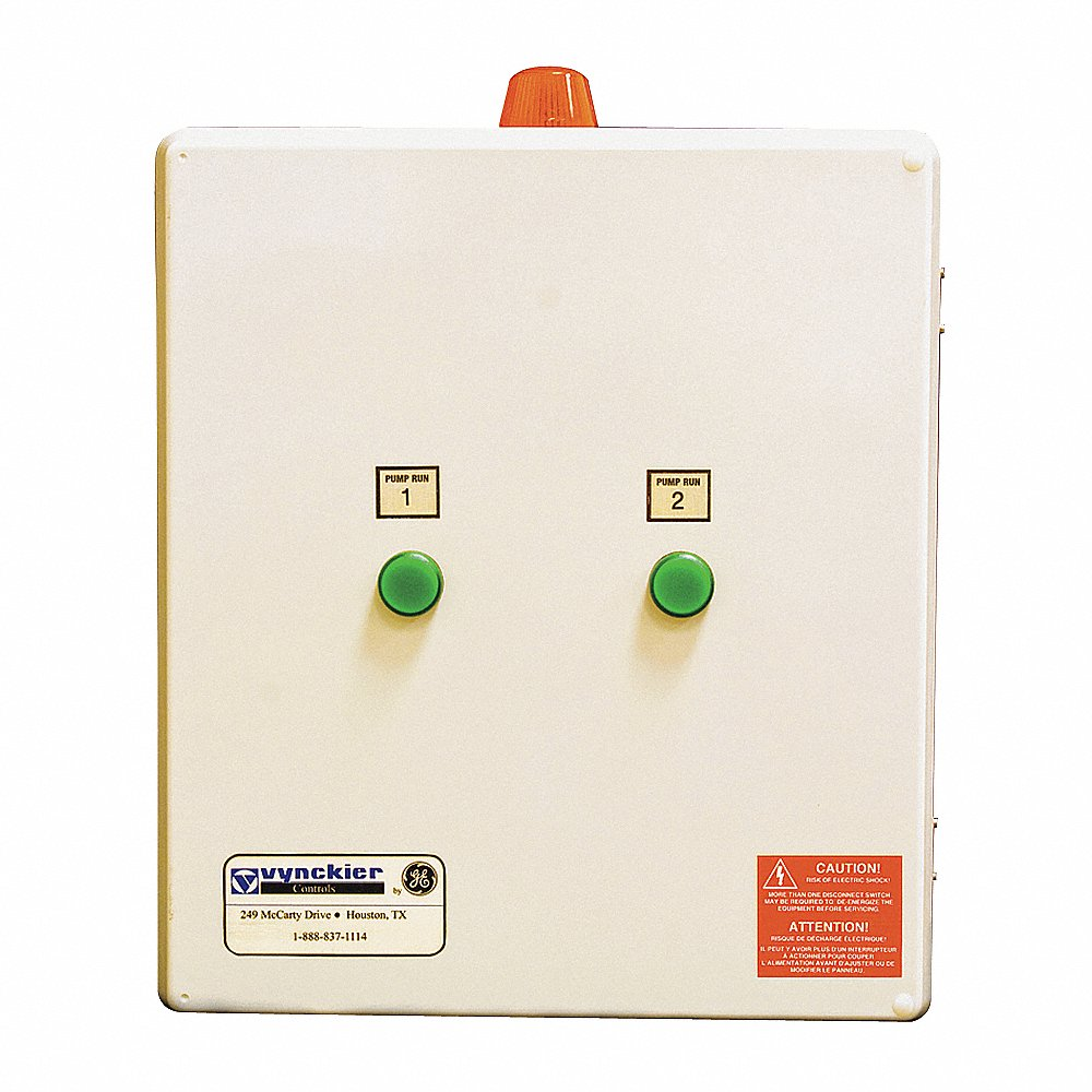 Pump Control Box, Duplex, 1.6 to 2.5 Amp