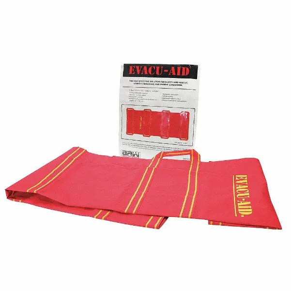 Folding Stretcher, 72 Inch Length, 28 Inch Width, 1 1/2 Inch Height, Orange