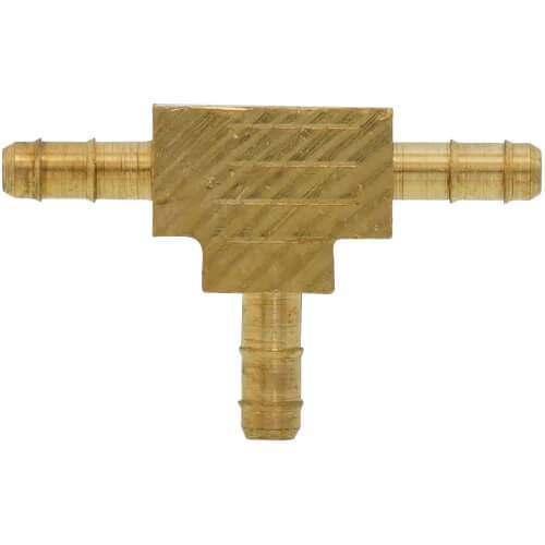 HONEYWELL CCT1637B/U Straight Tee, Barbed, 5/32 x 5/32 x 5/32 Inch Size, Brass | BP2VKA