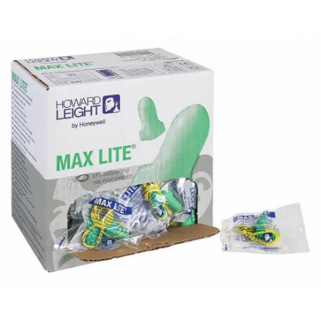 HONEYWELL MAX-5-H5 HOWARD LEIGHT Ear Plugs, Bell, 33 dB NRR, General Purpose, Uncorded, Disposable, 2500 PK | CR4DBQ 58YT82