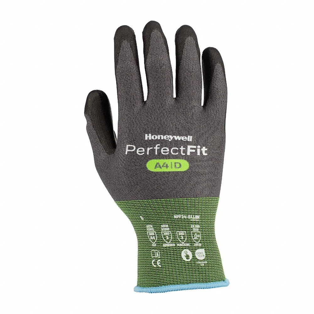 Cut Protection Gloves, 18G Pu Polyurethane, A4/D 11XXL Size