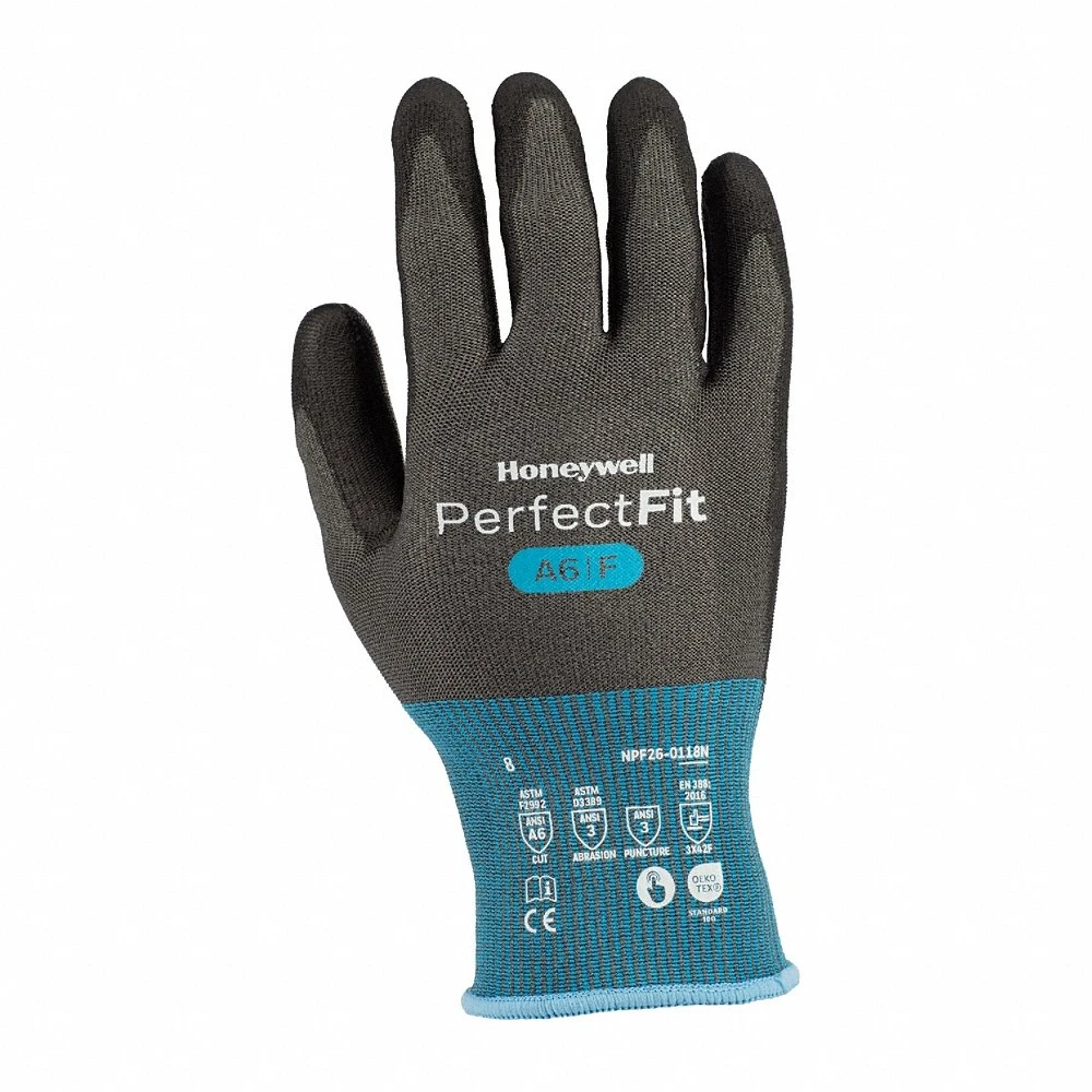 Cut Protection Gloves, 18G Pu Polyurethane, A6/F 11XXL Size