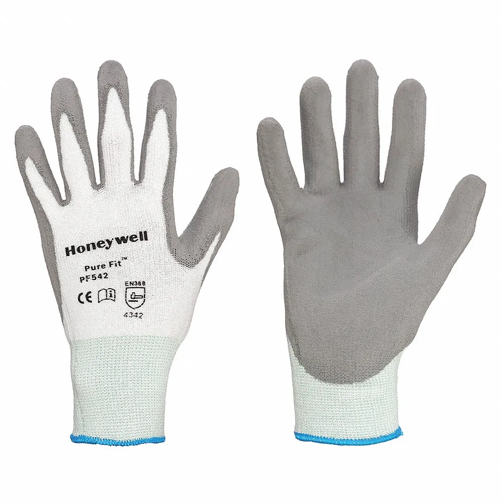 Coated Gloves, XL, Palm, Polyurethane, ANSI/ISEA Abrasion Level 6, Smooth, 1 PR