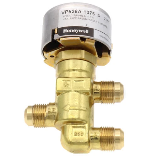 HONEYWELL VP526A1076/U Three-Way Mixing, Unitary Water Valve, 1/2 In. O.D. And 1.6 Cv Capacity | BP3VWV