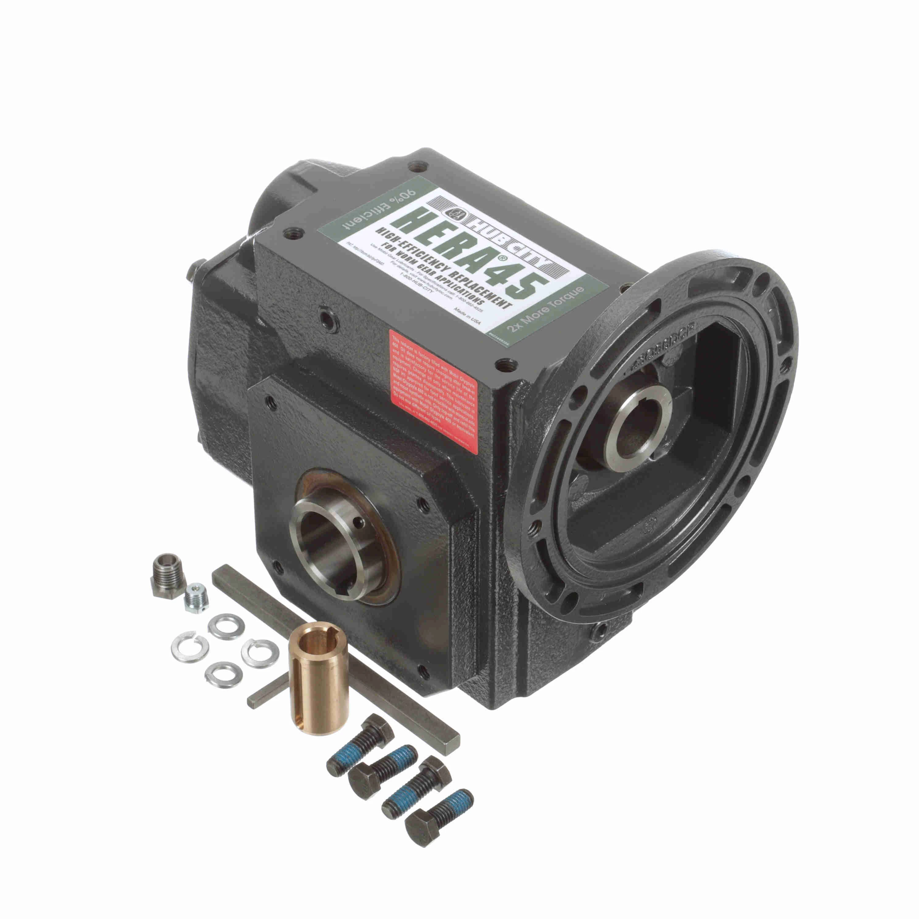 HUB CITY 0250-54037 Helical Hypoid Reducer, 2.86 HP, 0.626 Inch I.D, ES Mounting Type, Cast Iron | AM9DKH