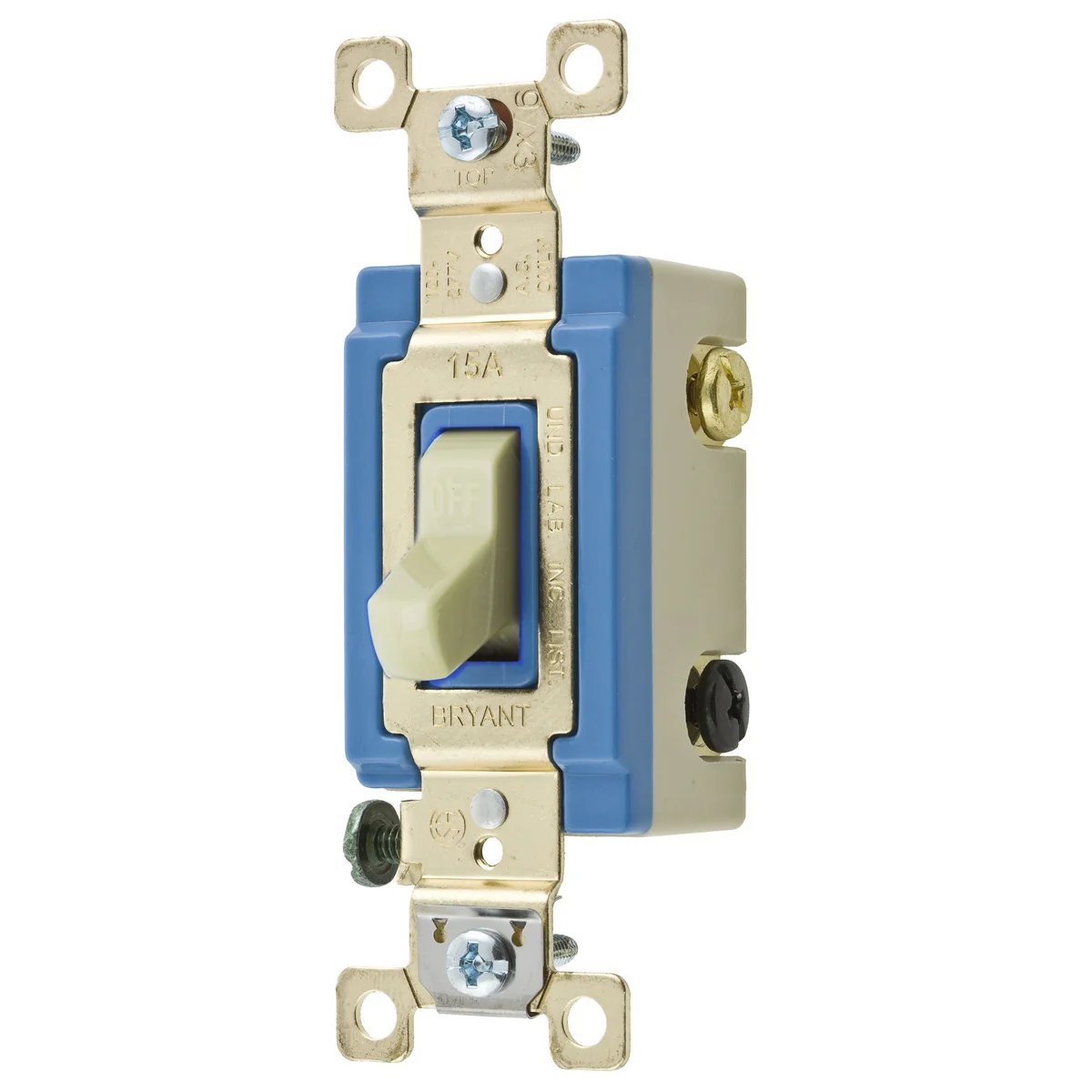 GRAINGER 4803GLI Illuminated Wall Switch, Toggle Switch, 3-Way, Ivory, 15 A, Screw Terminals | CP9EDC 49YZ55