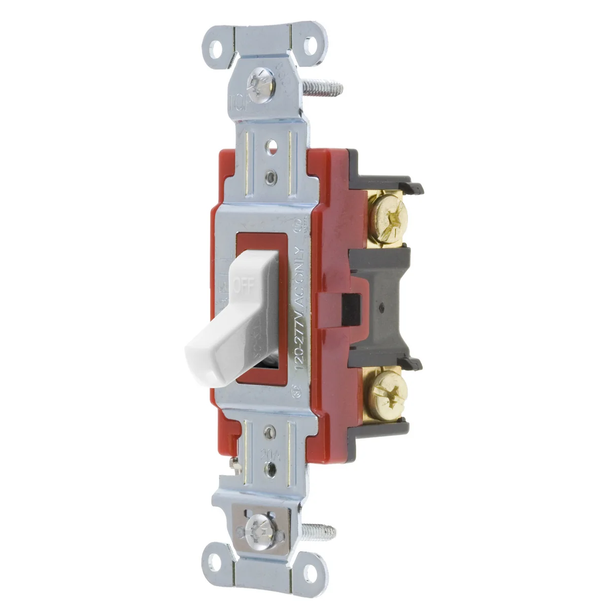 GRAINGER 4902BW Wall Switch, Toggle Switch, Double Pole, White, 20 A, Screw Terminals, Screw Terminals | CP9EFR 52HE66
